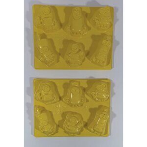 Minions Movie Jello Molds Universal Studios Set Yellow Plastic Characters Desser